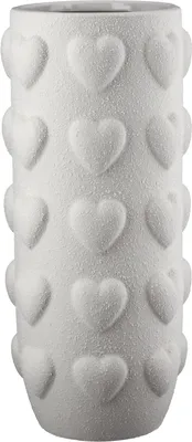 Image de Gilde Vase, "Herzlich", Keramik, weiß, VE 2, H. 25 cm, D. 11 cm 58783