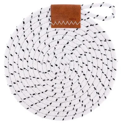 Image de Orion | Dessous de plat coton blanc 21 cm