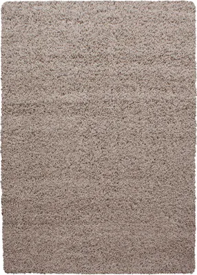 Produktbild von Villa Möbel Lifiva Wohnzimmer-Teppich, Hochflor-Teppich, Shaggy, Einfarbig, Farbe:Beige, Grösse:200x290 cm