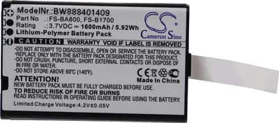 Produktbild von vhbw Akku Ersatz für Flysky FS-BA800, FS-B1700 für Modellbau (1600mAh, 3,7V, Li-Polymer)