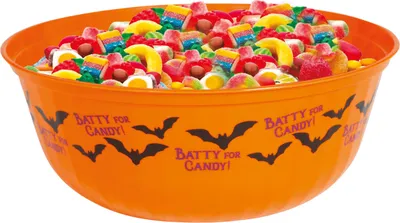 Produktbild von Halloween Fledermaus Schüssel Party Dekoration Süßigkeit Halter Orange Feier Spaß Deko Fledermaus Design Für Halloween Garten Wohnfest, Farbe: Orange