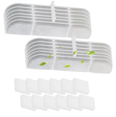 Produktbild von Ersatzset für Katzenbrunnenfilter - Inklusive 12 Filter und 12 Schwämme