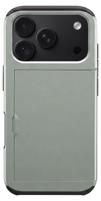 Imagen del producto de Funda trasera para iPhone 18 Pro / 17 Pro con compartimento para tarjetas - Verde