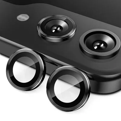 Image de Pour Samsung Galaxy Z Flip7 5G aluminium anneau de protection caméra + H9 verre trempé dur noir