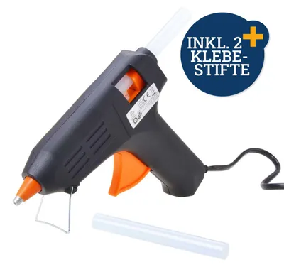 Produktbild von Heißklebepistole 40 Watt inkl. 2 Klebestifte Werkzeug Bastelbedarf Kleber Filmer 20800