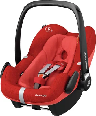 Produktbild von Maxi-Cosi Pebble Plus i-Size Babyschale, Gruppe 0+ Autositz für Babys, inkl. Sitzverkleinerer, 0-12 Monate (0-13 kg / 45-75cm), Nomad Red