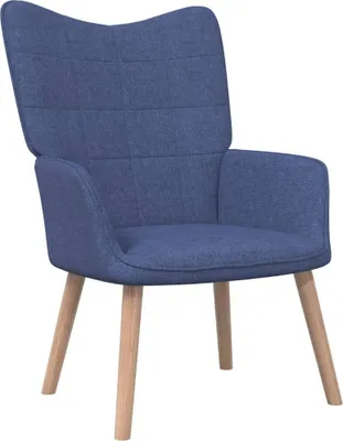 Produktbild von CLORIS Loungesessel Relaxsessel Wohnzimmersessel Blau Stoff, 8,15 kg