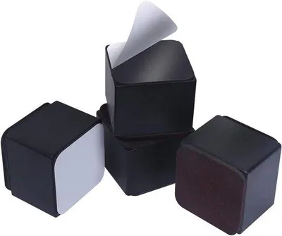Produktbild von Famanu Möbelverhoger Set 4 Stück 5 cm Extra Höhe - Kohlenstoffstahl