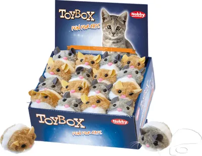 Immagine prodotto di Espositore di peluche Nobby wind-up mouse 24 pezzi; 6,5 cm