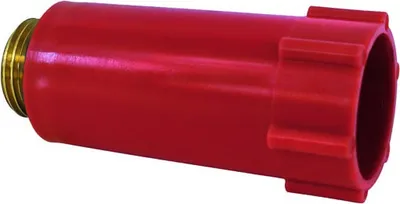 Immagine prodotto di Tappo da costruzione in ottone filettato 1/2 pollice Colore: rosso