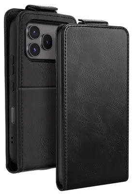 Produktbild von Avizar, Vertikales Klappetui mit Kartenfach für Honor 600 / 600 Pro, Schwarz