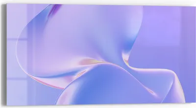 Produktbild von DEQORI Glasbild Echtglas 60x30 cm 'Violette Träume' Wandbild Bild modern Deko