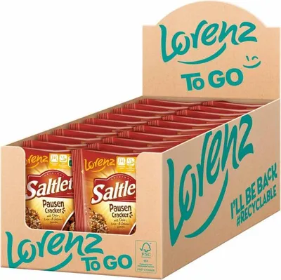 Produktbild von Saltletts Pausen Cracker mit Chia Lein und Sesamsamen 20x40g 800g