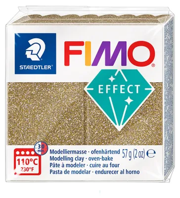 Image de FIMO Mod.masse Effect 57g gold glitter retail