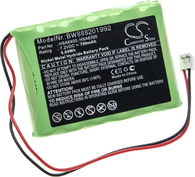 Produktbild von vhbw Akku Ersatz für Yale HSA3800, GP60AAS4BMX, 802306063H2, HSA6300, GP60AAAH6BMJ, HSA6400 für Alarmanlage, Alarmsystem (700 mAh, 7,2 V, NiMH)