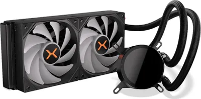 Produktbild von KRUX AIO Wasserkühlung CPU-Kühler HydroX 240 ARGB, 2x120mm Lüfter ARGB