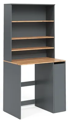 Produktbild von Waschmaschinenschrank Vicco Viktor Anthrazit/Goldkraft Eiche 93.6 x 88.2 cm 2 Teile mit Rollregal, Model 61402