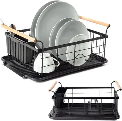 Obrázok produktu pre Odkvapkávač do kuchyne 425 x 295 x 19 cm – čierny
