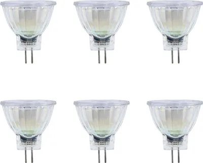 Produktbild von 6 x LED Leuchtmittel MR11 Glas Reflektor 2,2W = 21W GU4 185lm warmweiß 2700K Ra>90 flood 36°