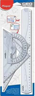 Image de Maped 242767 Kit de géométrie Maped, 4 pièces, transparent