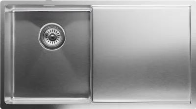 Produktbild von Klarstein Edelstahl-Küchenspüle, 79x44 cm, inkl. Überlauf & Sieb - Wasserhahn-geeignet, Waschbecken für Küche - Qualität, Hygiene, Funktionalität vereint in einem Produkt