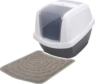 Image de Cage de transport pour chat avec valve rotative amovible et tapis - Idéale pour tous les chats