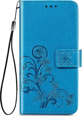 Produktbild von Mobigear Clover Schutzhülle für Samsung Galaxy S20 FE – Klapphülle mit Portemonnaie – Blau