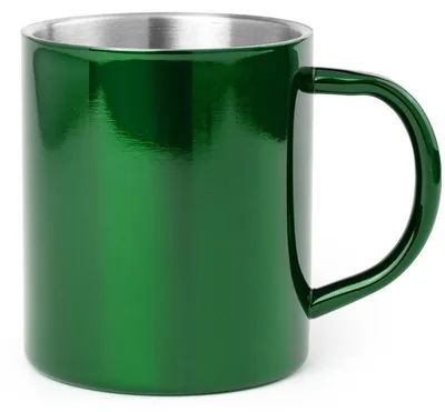 Produktbild von Luxusbecher/Kaffeebecher - metallisch grun - 280 ml - Edelstahl