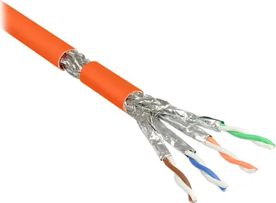 Produktbild von Verlegekabel Cat. 7 S/FTP PiMF 1000MHz Simplex, AWG23, FRNC-B, orange, 100m, Good Connections®