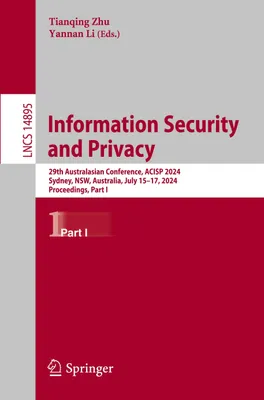 Produktbild von Information Security and Privacy