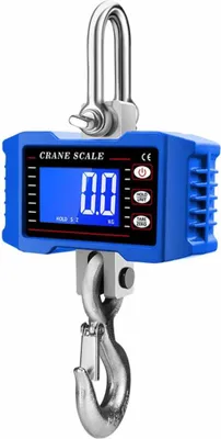 Immagine prodotto di INF Bilancia a Gru Elettronica 1500kg con LCD - Alimentata a Batteria Blu