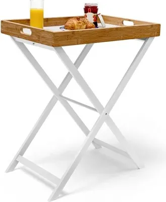 Immagine prodotto di Tavolino vassoio in legno e bambù 72 cm