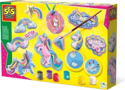Obrázok produktu pre SES Creative Casting and painting - Unicorns, Detská súprava na odlievanie / maľovanie, 5 rok / roky, Viacfarebný