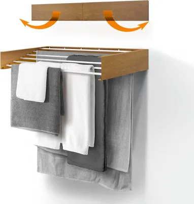 Produktbild von Wäscheständer – Klappbar – Platzsparend – 100 cm – Holzoptik
