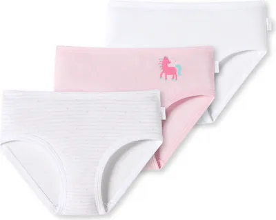 Produktbild von Schiesser Kleinkinder Mädchen 3 er Pack Hüftslips Gr. 140  sortiert 6