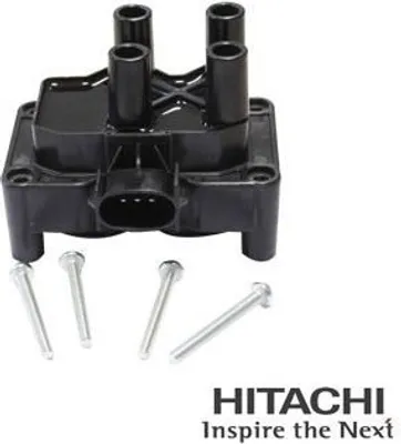 Produktbild von HITACHI 2508811 Zündspule für FORD Fiesta Mk5 Schrägheck (JH1, JD1, JH3, JD3) Focus II Schrägheck (DA, HCP, DP) Focus II Kombi (DA, FFS, DS) FOCUS