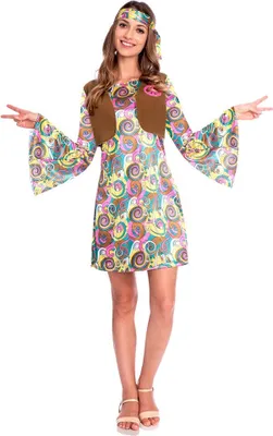 Produktbild von Psychedelic Hippie Girl Lisa Damenkostüm