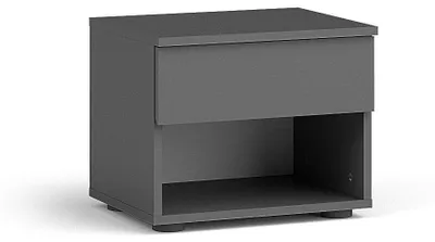 Produktbild von Masseno Nachttisch SILVA Nachtschrank Beistelltisch für Schlafzimmer 45 x 35 x 35 cm Grau