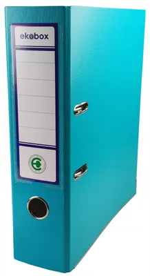 Produktbild von Ekobox Hebelordner Breit A4 80mm Türkis