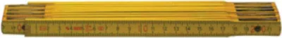 Produktbild von BMI Meterstab 9002, Holzgliedermaßstab, Farbe gelb, Länge 2 Meter, Buchenholz
