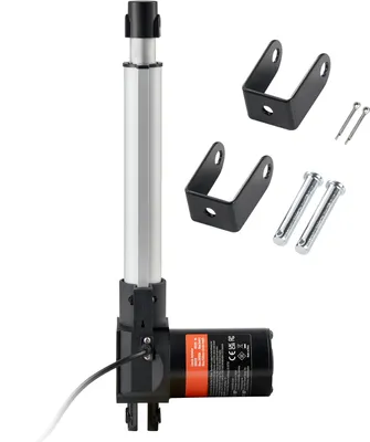 Image de Actionneur linéaire SucceBuy 12 V, actionneur de mouvement linéaire 8 pouces haute performance de 1320 lbs/6000 N avec support de montage et protection IP44 pour portes électriques, machines industrielles, navires, fret
