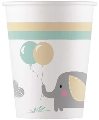 Produktbild von Baby Elefant 8 Pappbecher 200ml
