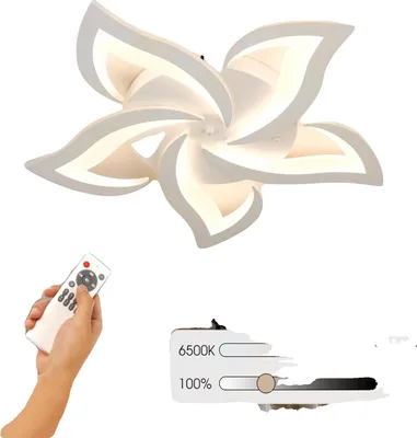 Immagine prodotto di Lampada da soffitto, dimmerabile, con telecomando, orientabile, BIANCA, 50 W