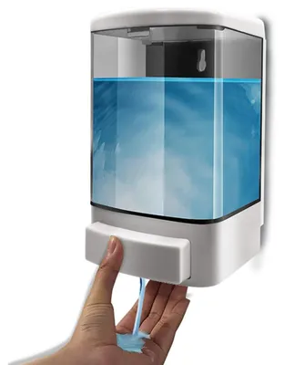 Produktbild von Wandspender für Seife, Wandspender für Flüssigseife - Wandspender für Reinigungsmittel, Badezimmerspender für Duschgel, Shampoo, Seife (1000 ml)