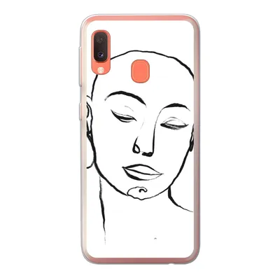 Produktbild von MuchoWow® Handyhülle Schutzhülle Hülle für Samsung Galaxy A20e Frau - Gesicht - Porträt Silikon Softcase Handy Hülle - Abdeckung
