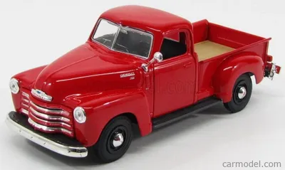 Productafbeelding van Maisto 31952 Chevrolet 3100 Pickup, rood, model uit 1950, schaal 1:24, modelauto