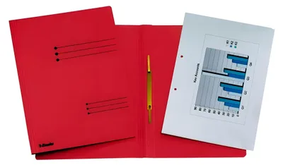 Produktbild von Esselte 621056, Konventioneller Dateiordner, A4, Karton, Rot, 295 mm, 1 mm