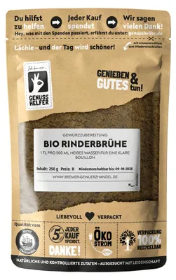 Produktbild von Rinderbrühe Streuwürze, ohne Hefeextrakt