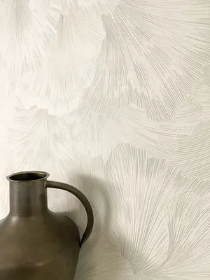 Produktbild von NEWROOM Tapete Creme Vliestapete Dschungel - Mustertapete Modern Weiß  Palmen Blätter Palmenblätter Tropisch Dschungeltapete