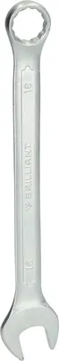 Produktbild von BRILLIANT TOOLS BT011916 Ring-Maulschlüssel, 16 mm [Powered by KS TOOLS] Chrom-v